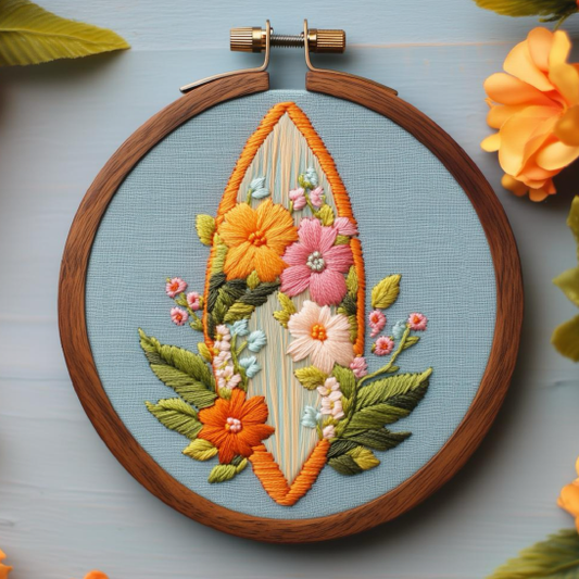 Embroidery Kit | Surfboard
