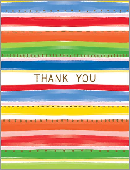 Thank You Card | Bold Stripes