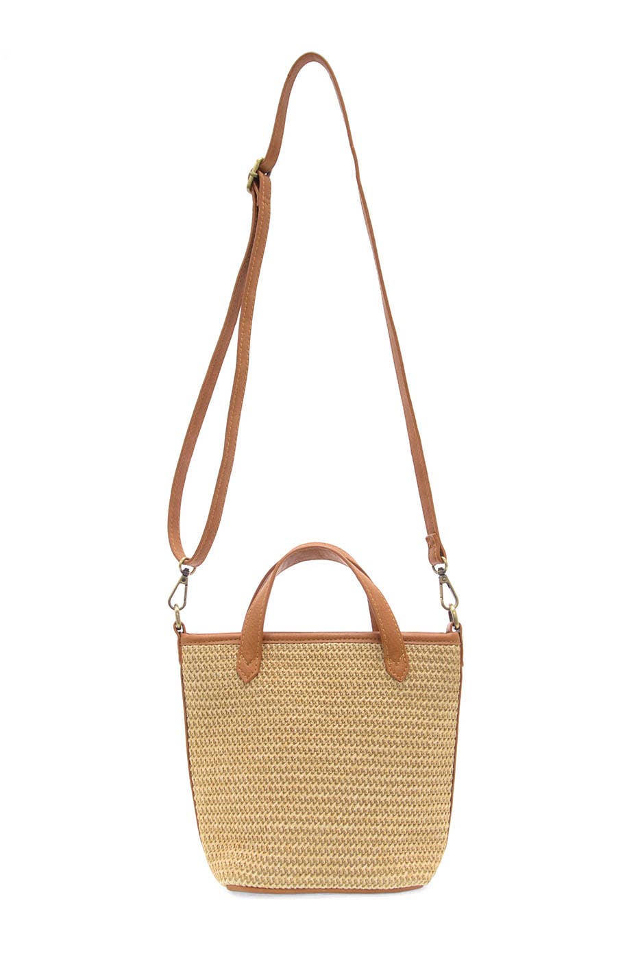 Straw Mini Bucket Crossbody