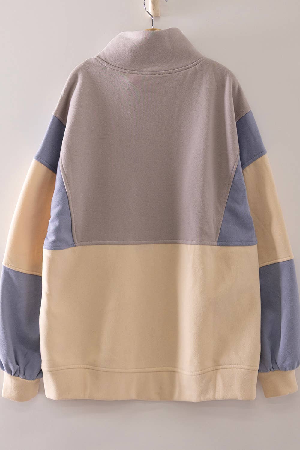Colorblock Half Snap Sweatshirt