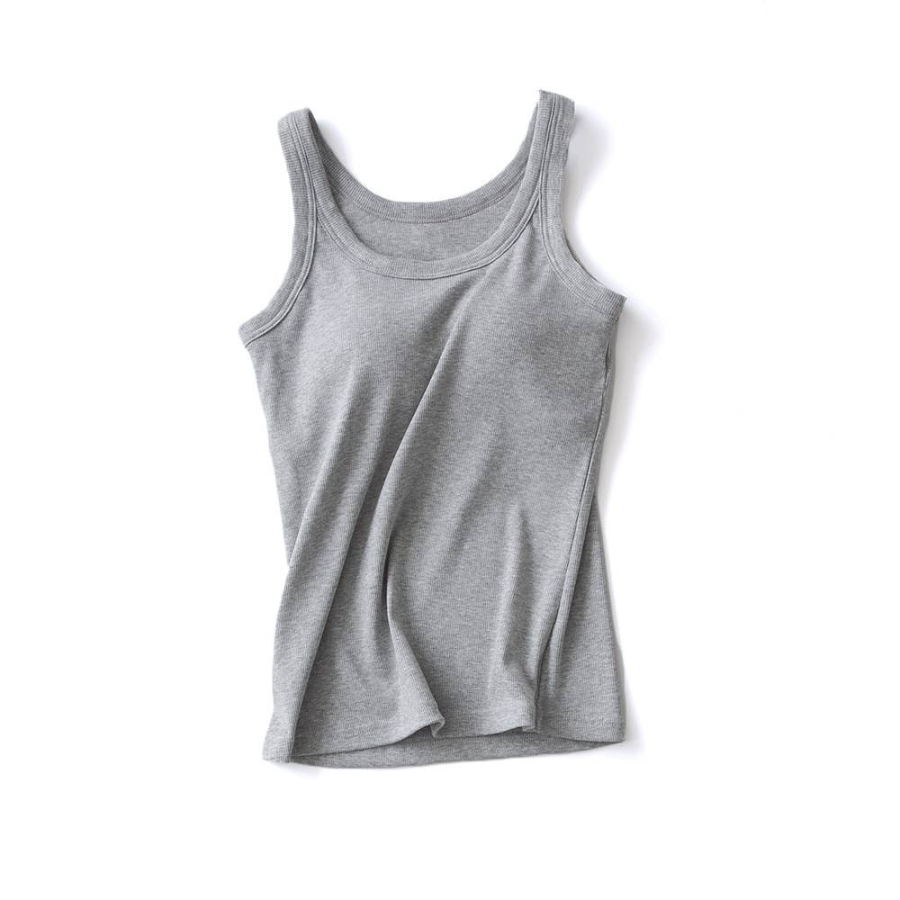 Rib Tank With Bra