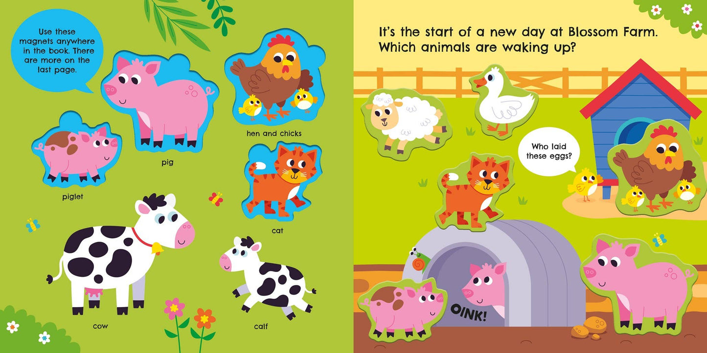 Farm Animals Magnet Book