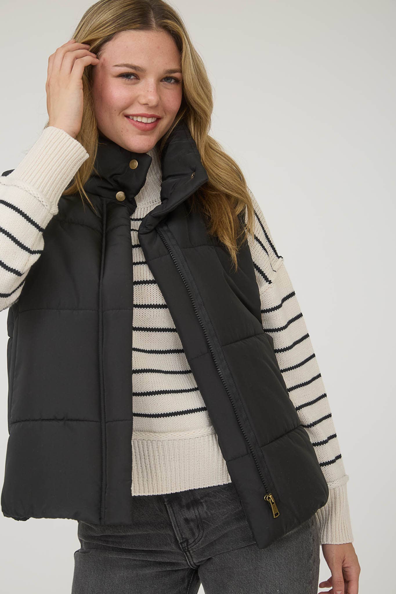 Black Puffer Vest