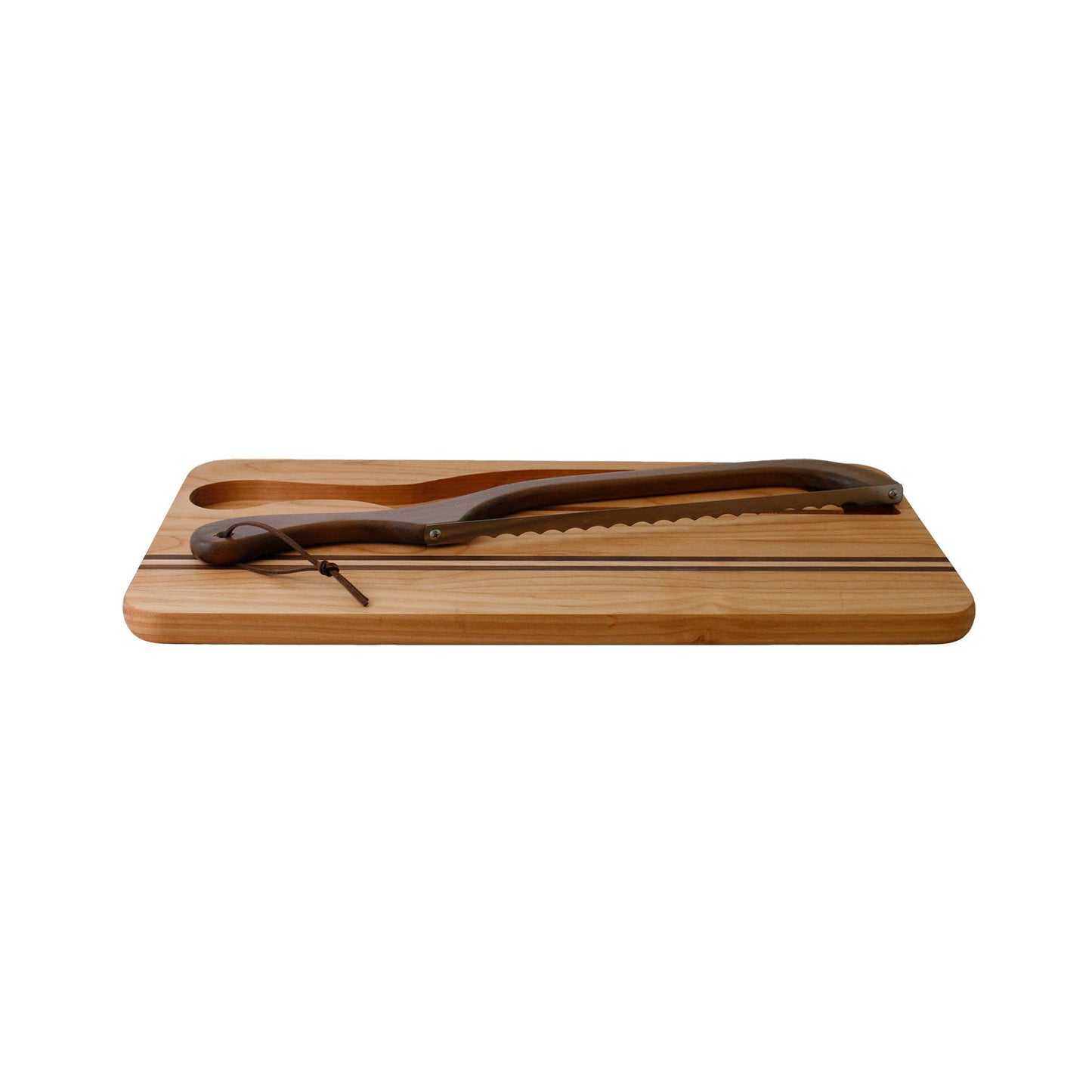 Deluxe Knife Board with Walnut Bread Slicer