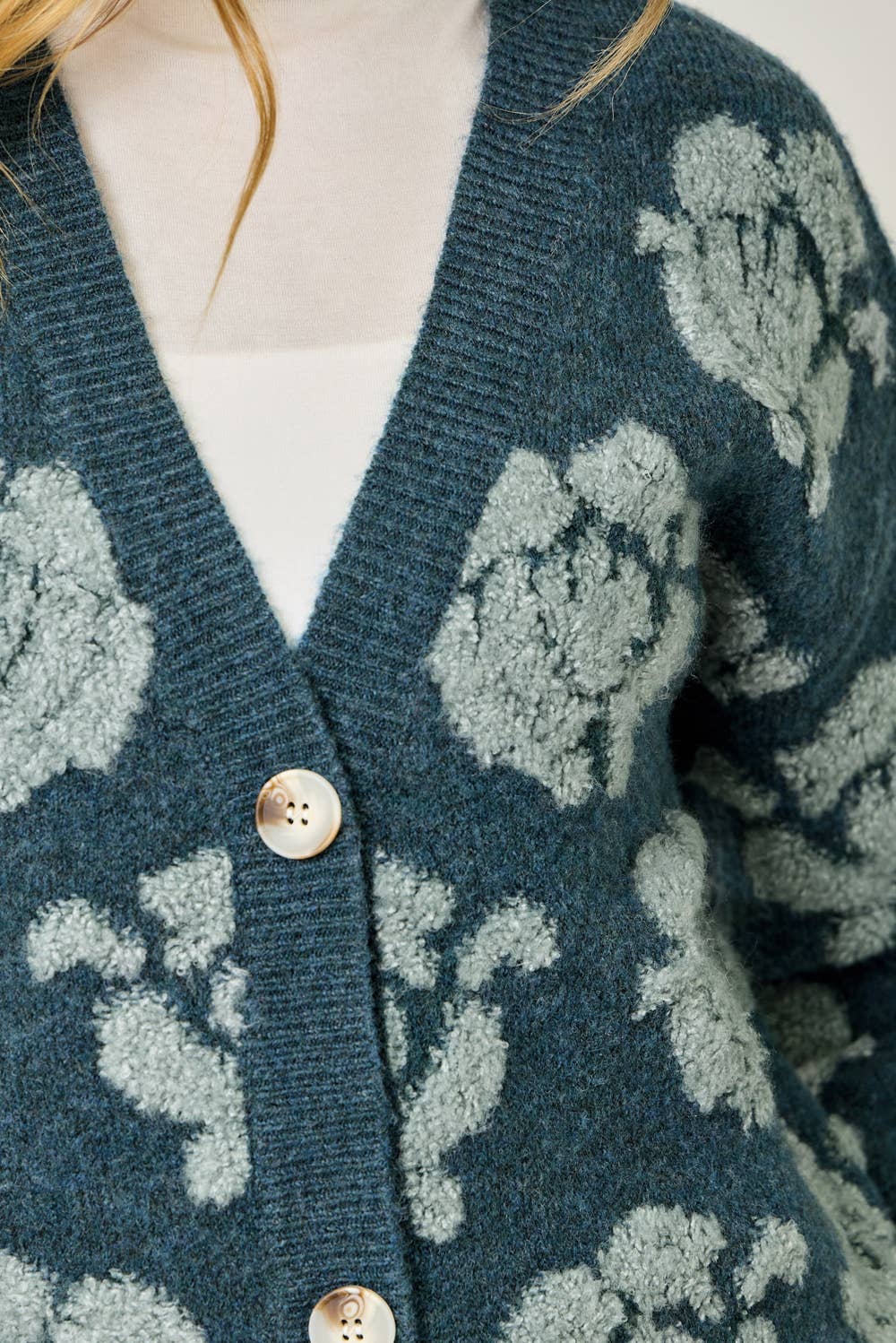 Floral Button Down Cardigan