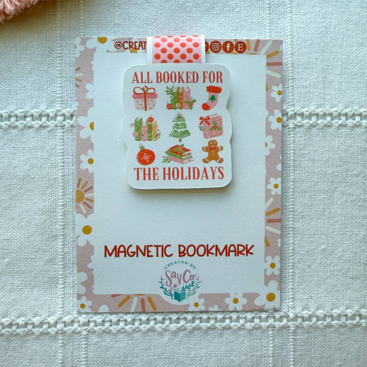 Magnetic Bookmark | All Booked For The Holidays
