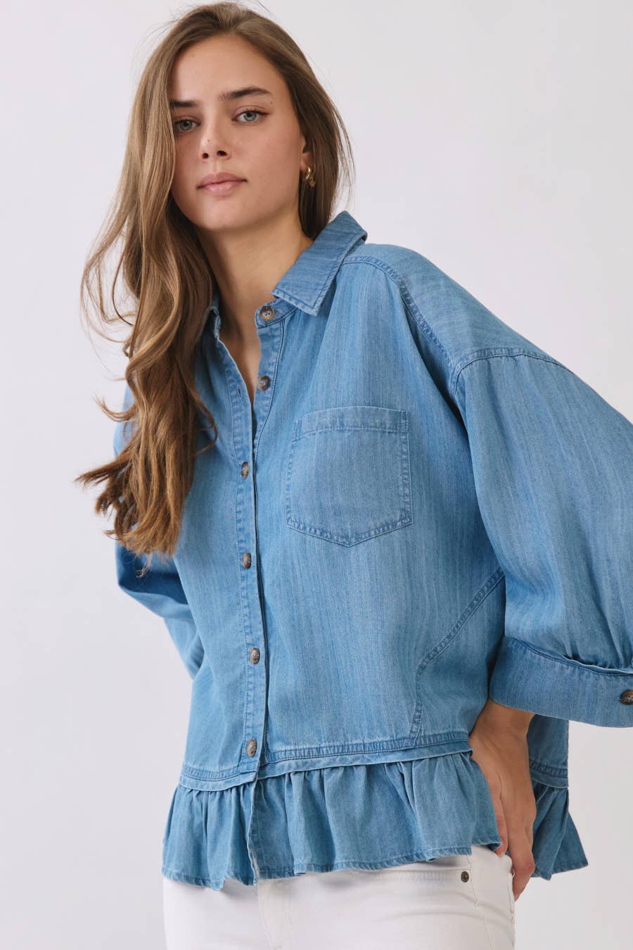 Chambray Button Down Shirt