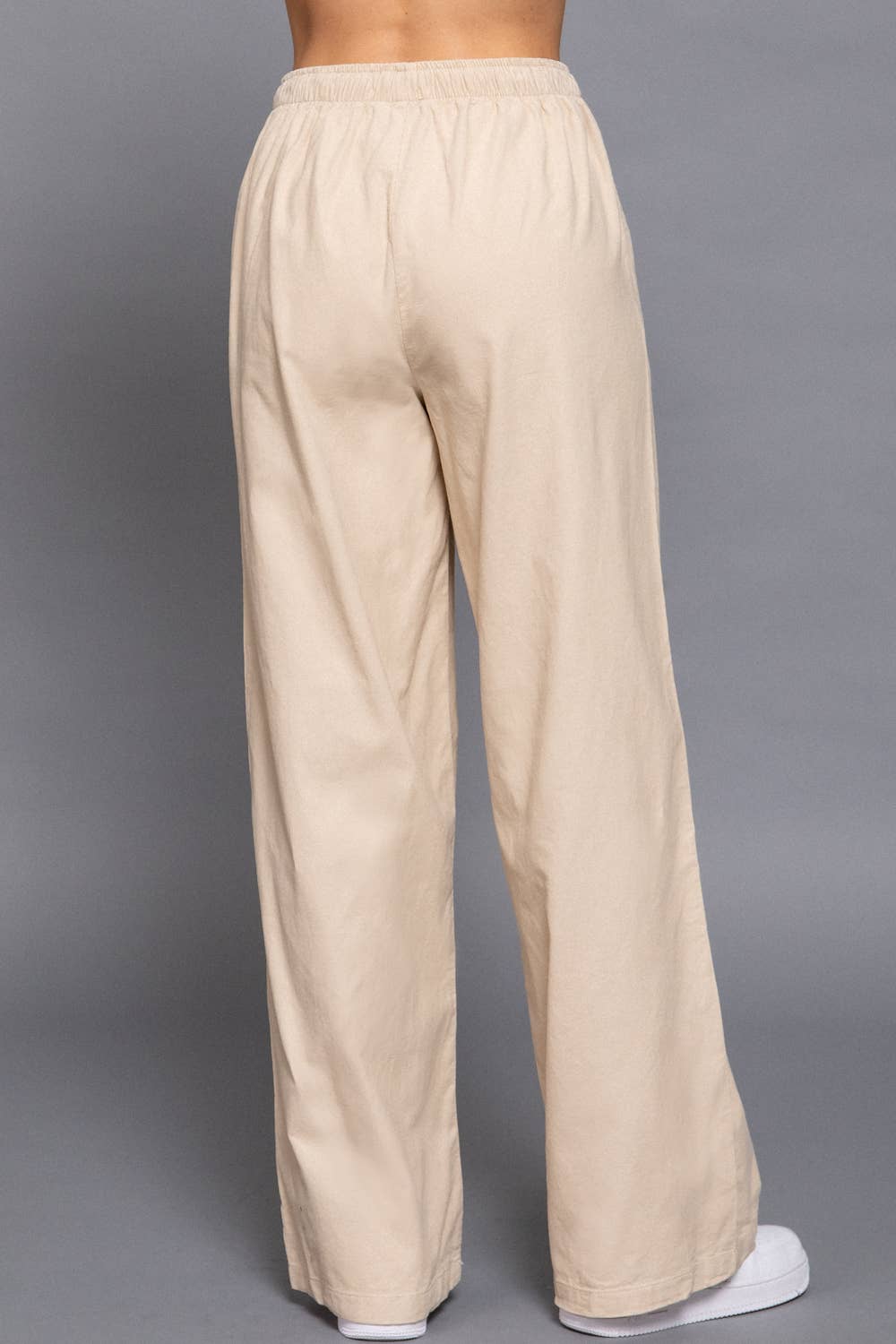 Elastic Waist Corduroy Pants