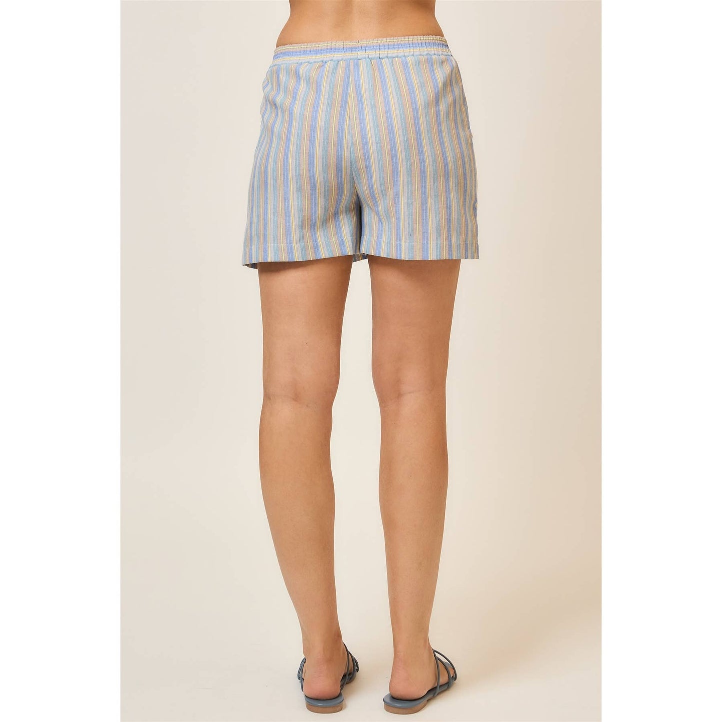 Striped Shorts w/ Pockets