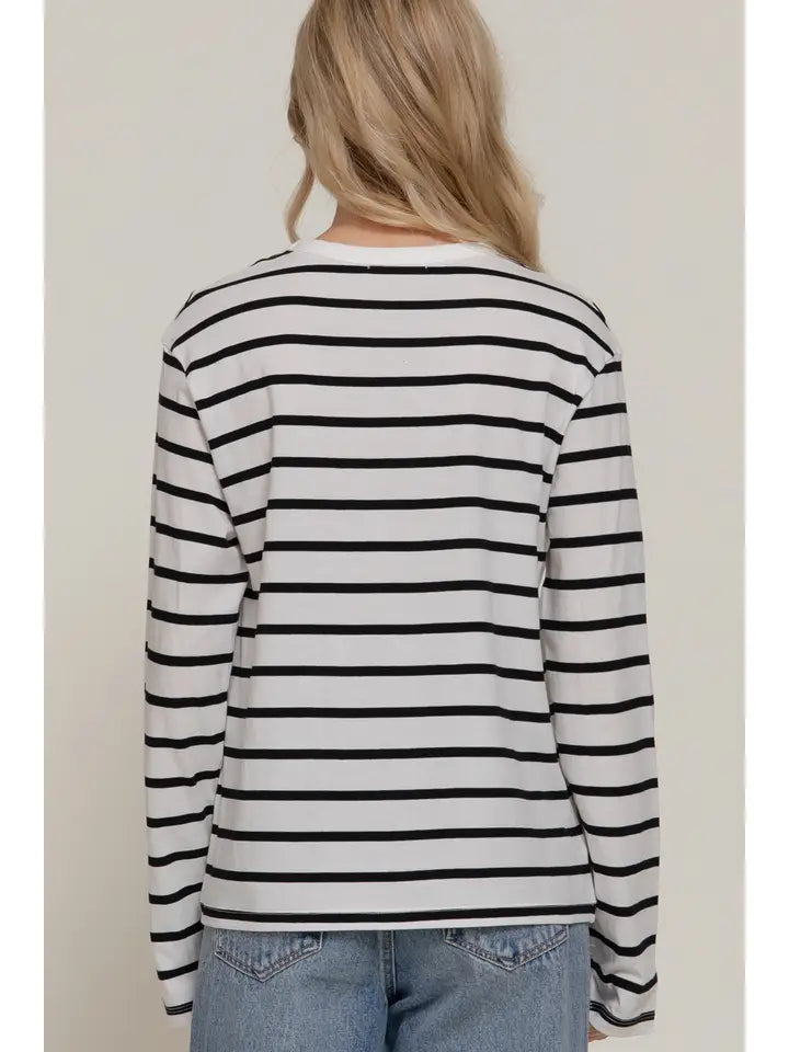 Long Sleeve Stripe Tee