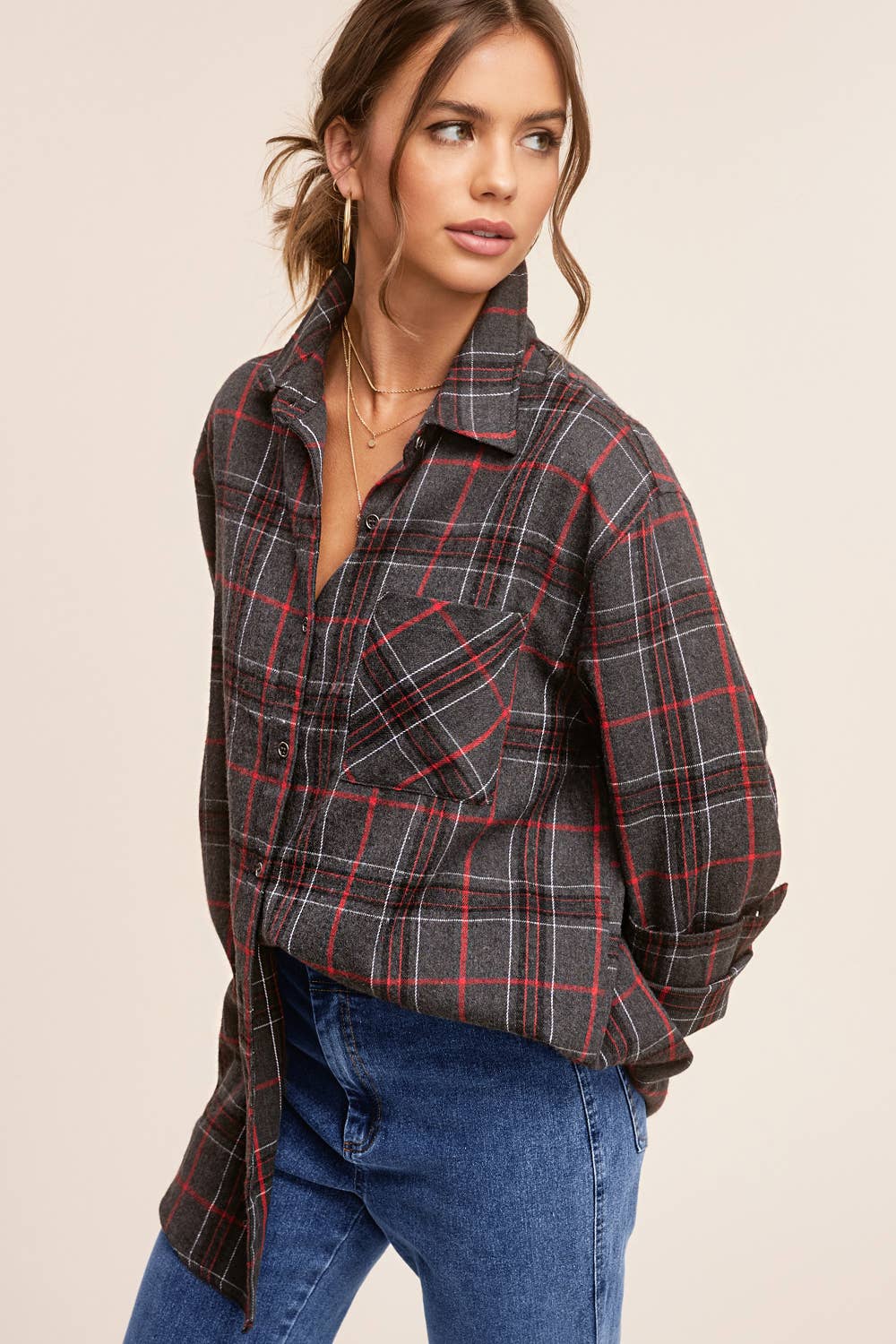 Button Down Plaid Shirt