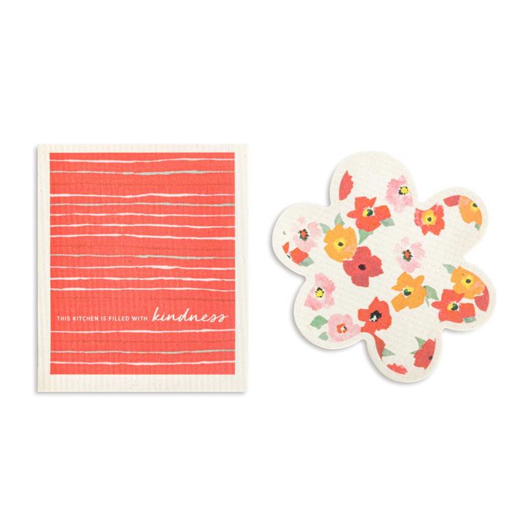 Kindness Flower Biodegradable Dish Cloths