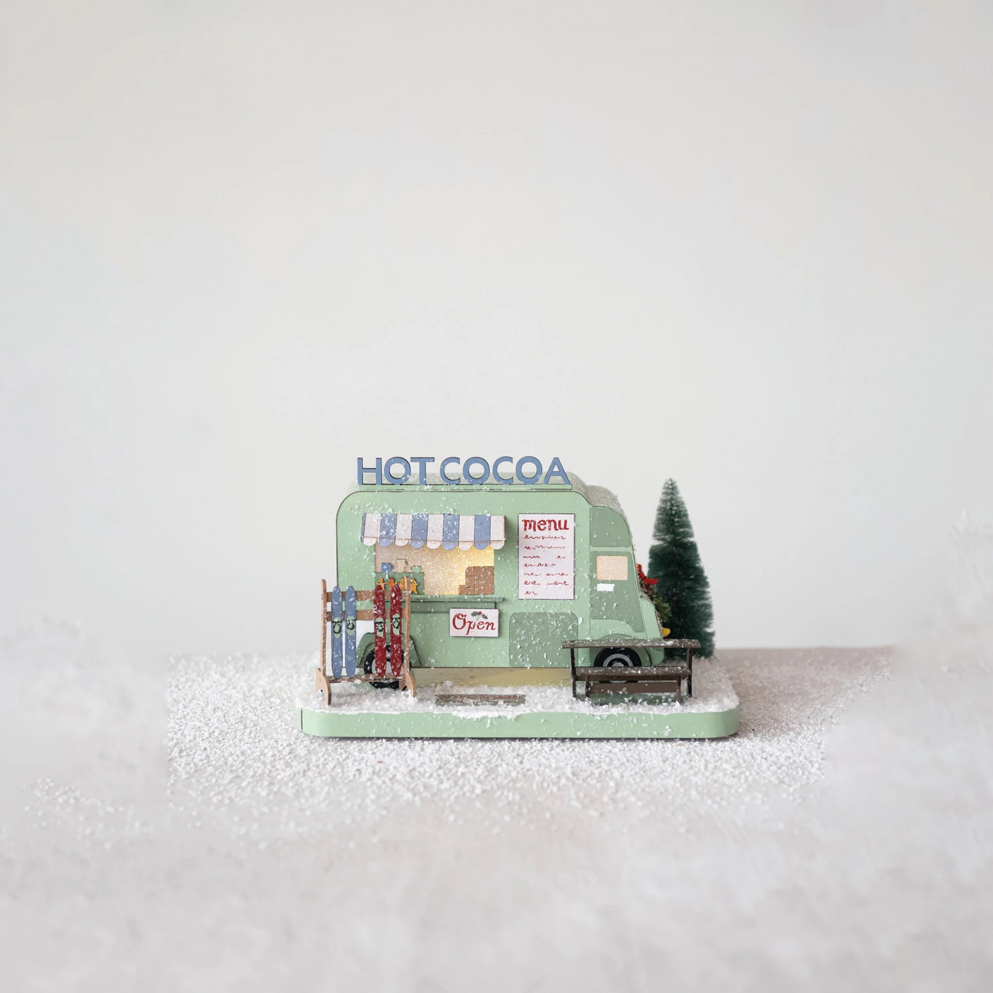 LED Hot Cocoa Truck in Winter Scene