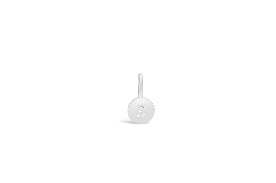 Love Letter Mini Disk Pendant | Silver