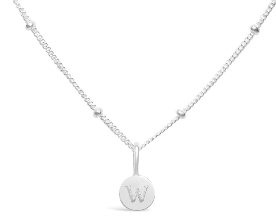 Mini Love Letter Necklace | Silver