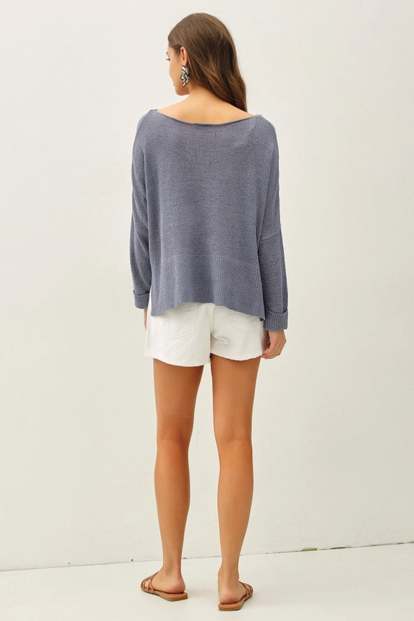 Boxy Cropped Sweater