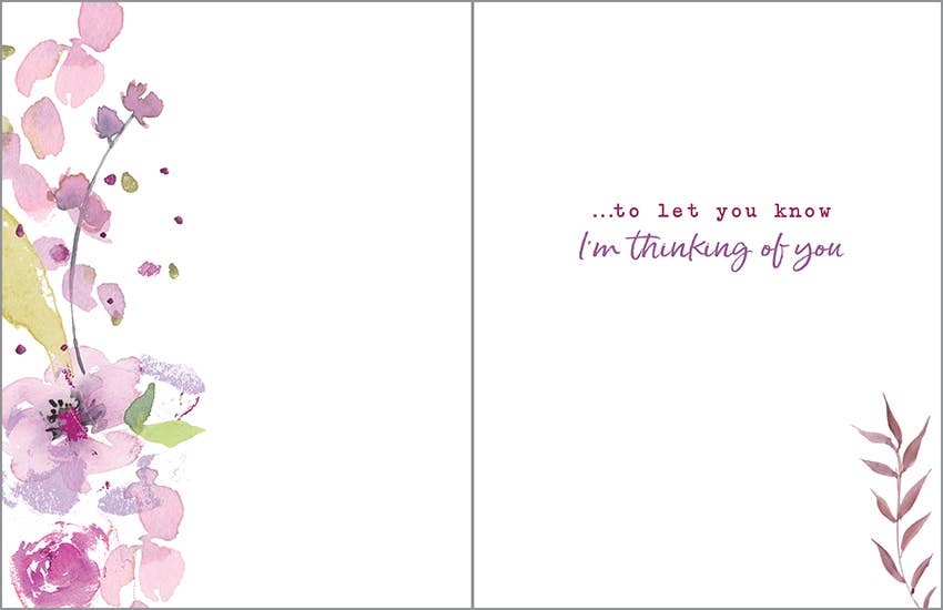 Thinking Of You Card | Graceful Flowers