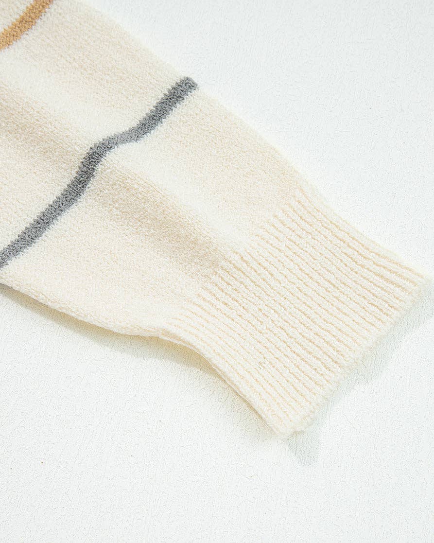 Lily Striped Neutral Cardigan