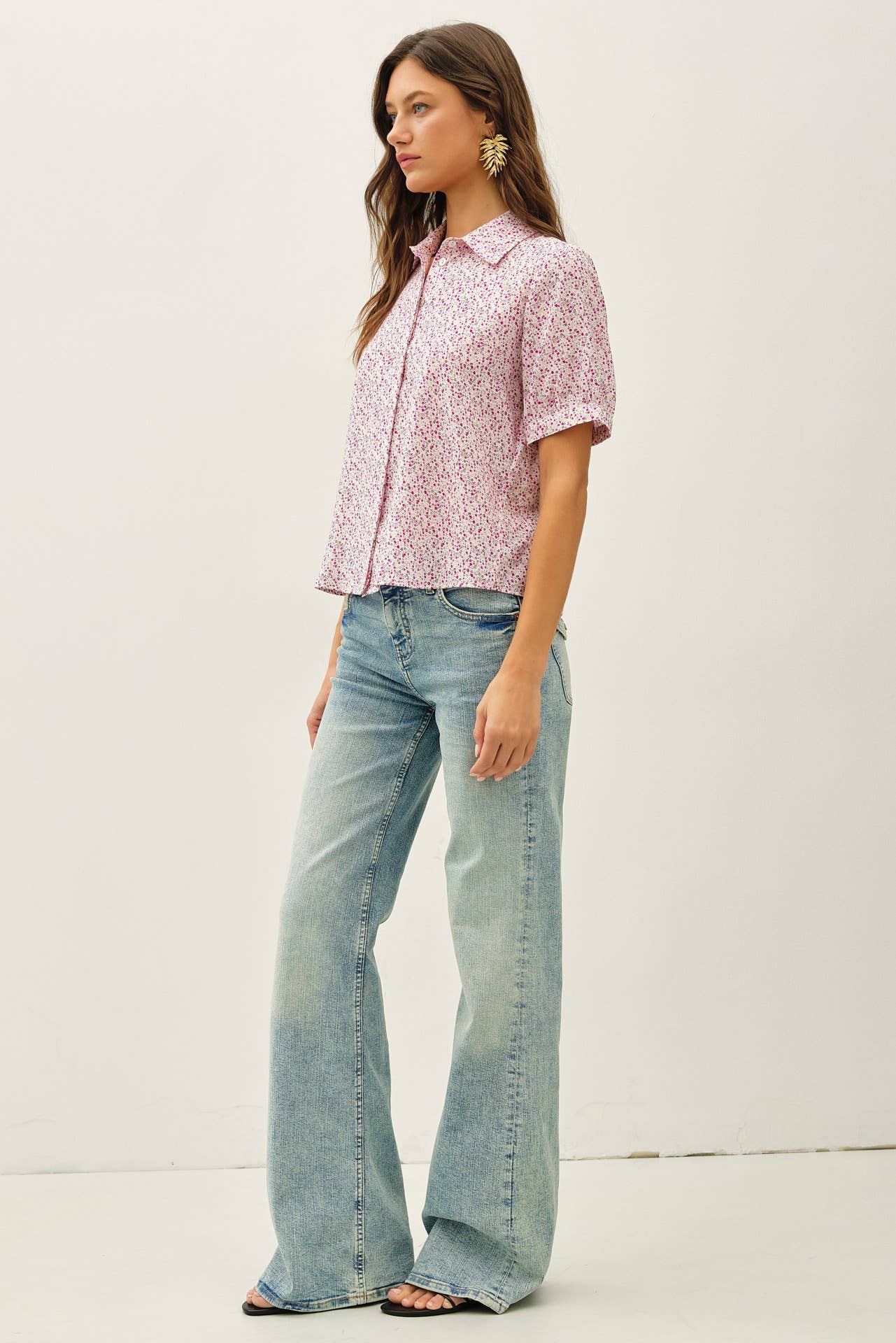 Ditsy Print Blouse