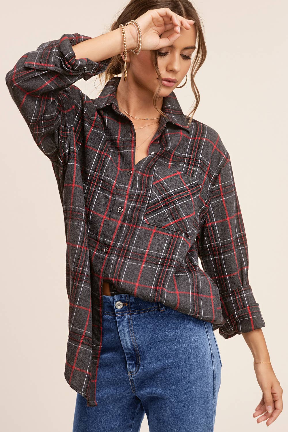 Button Down Plaid Shirt