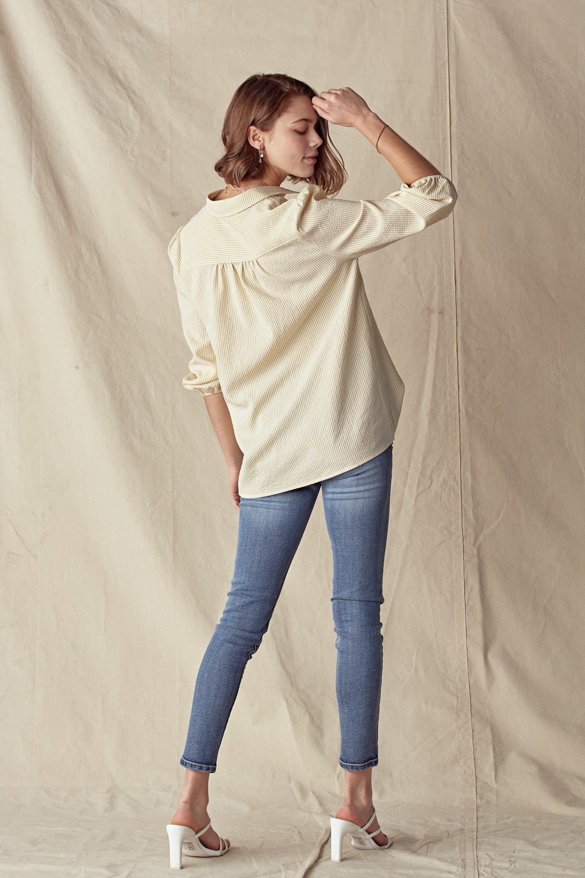 Pinstripe Poet Shirt