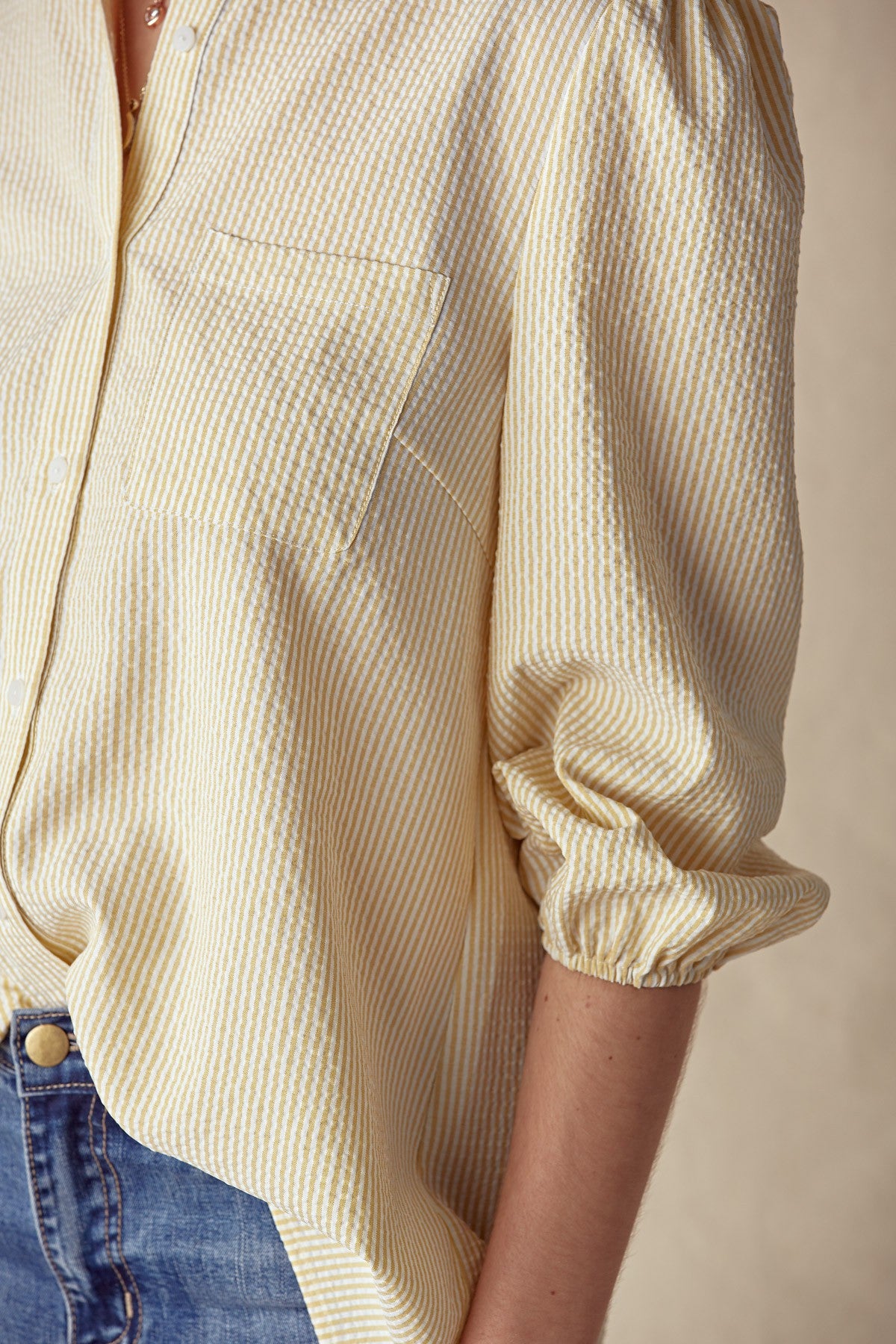 Pinstripe Poet Shirt