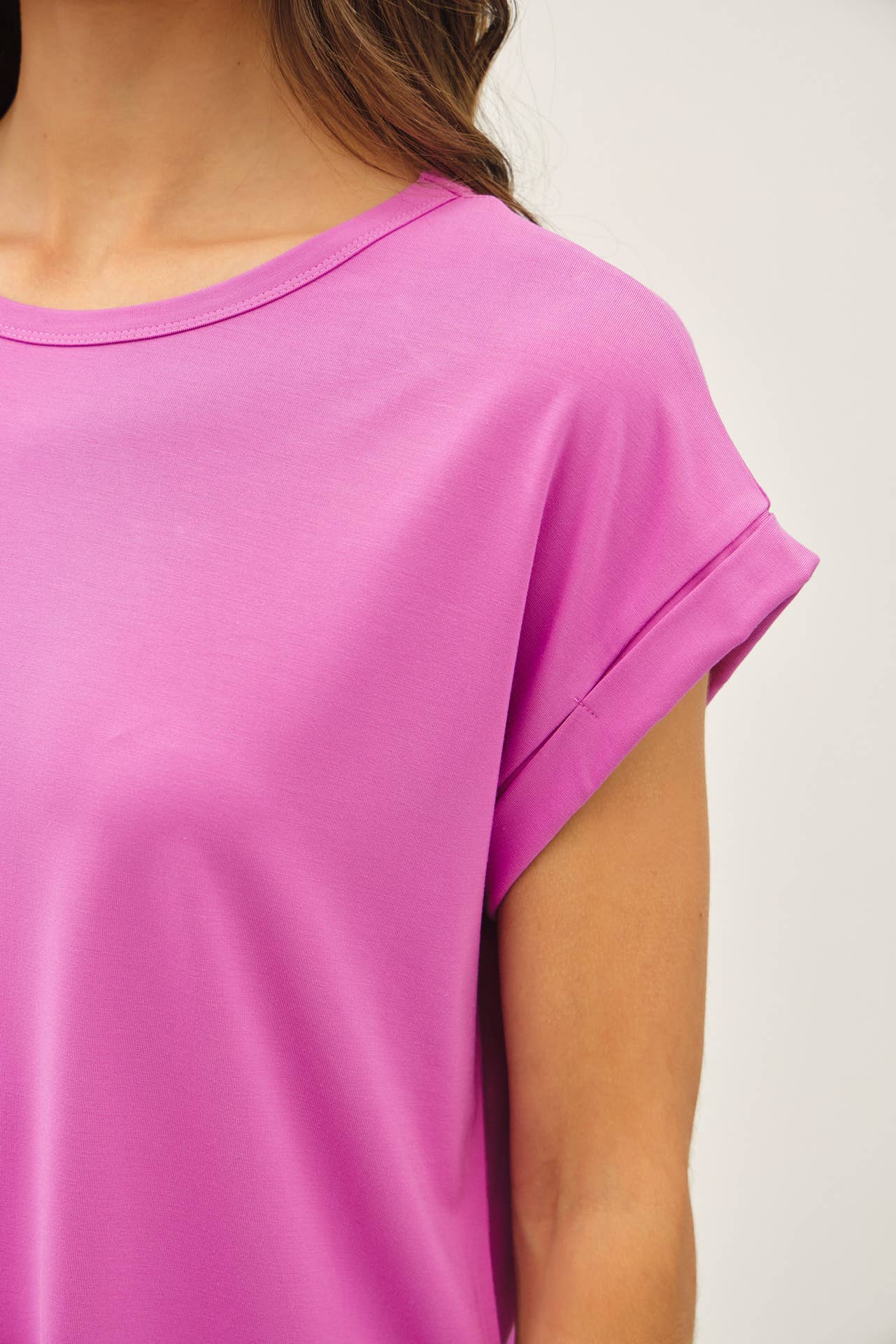 Bamboo Dolman Sleeve Tee | Berry Smoothie