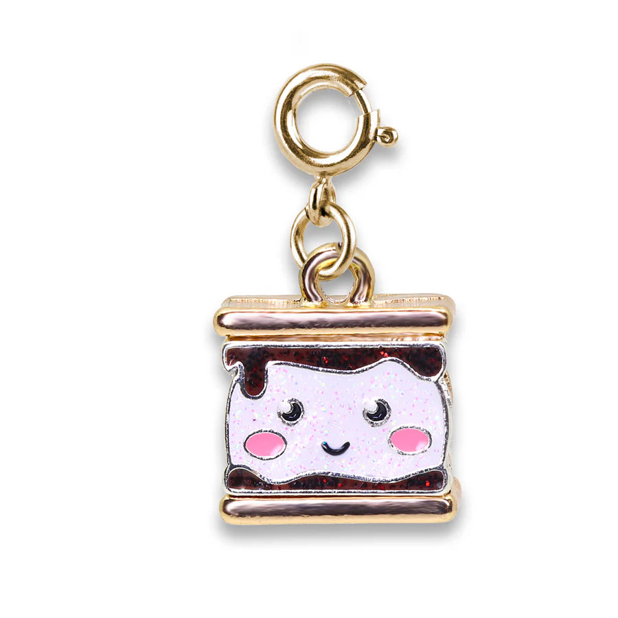 Gold Glitter S'mores Charm