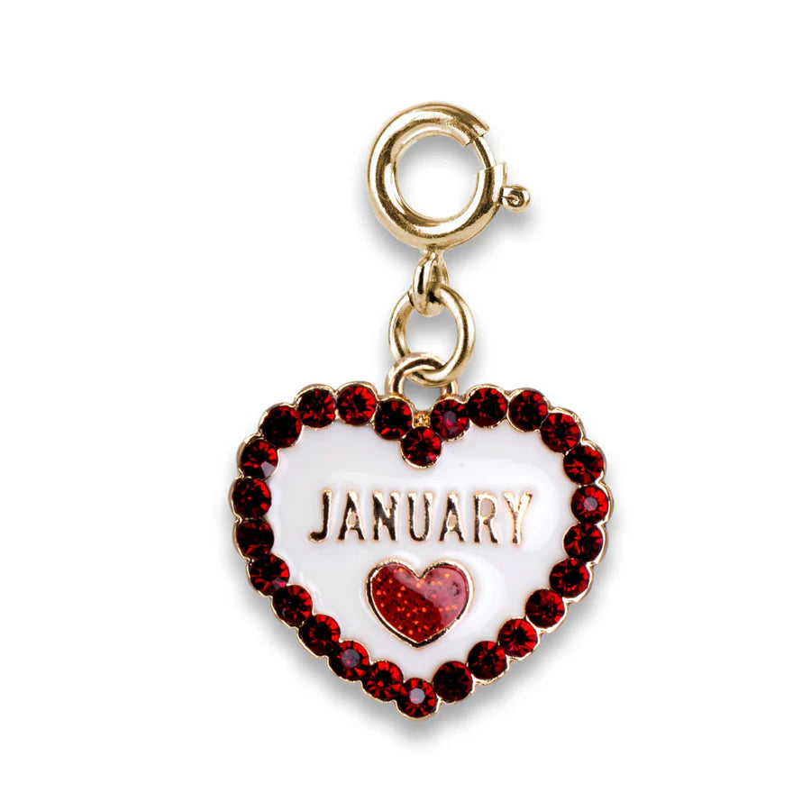 Gold January Birthstone Charm