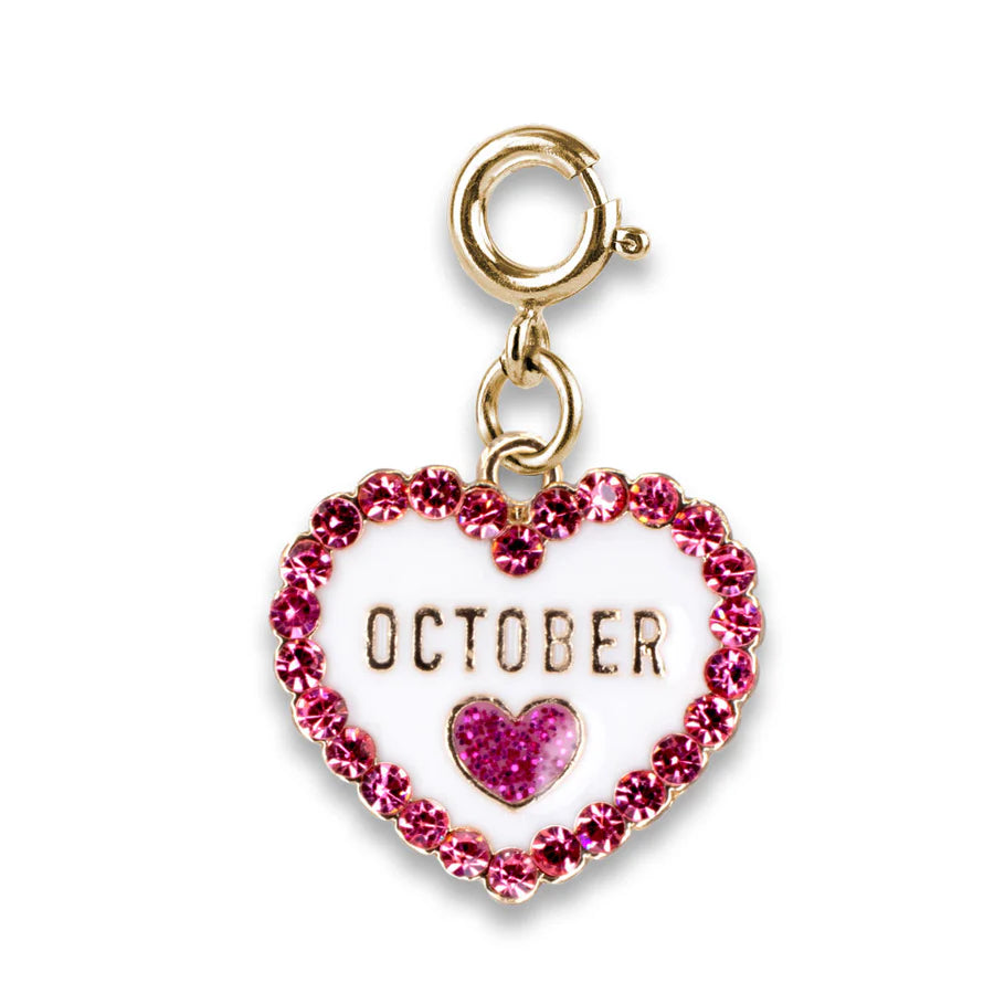 Gold October Birthstone Charm