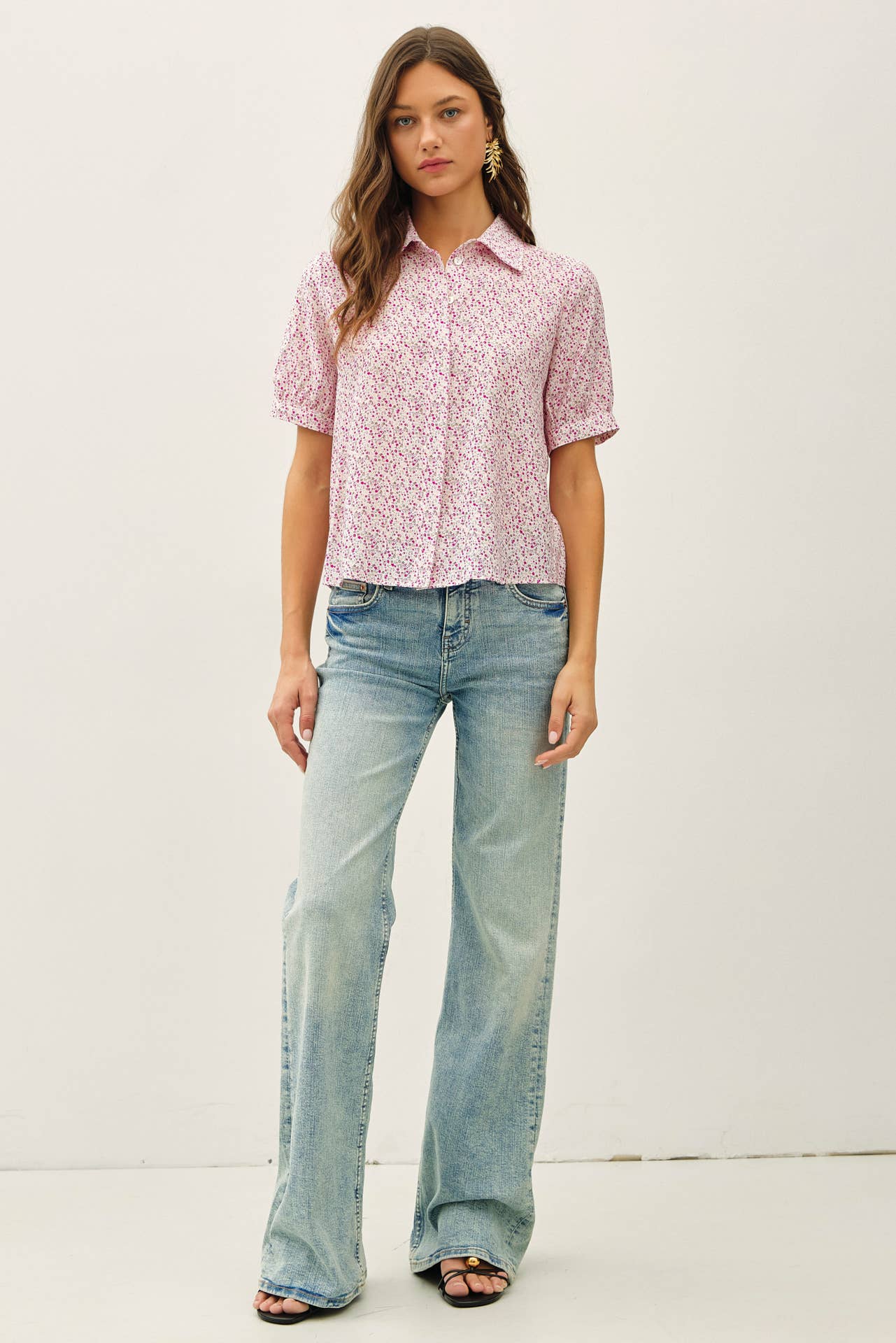 Ditsy Print Blouse