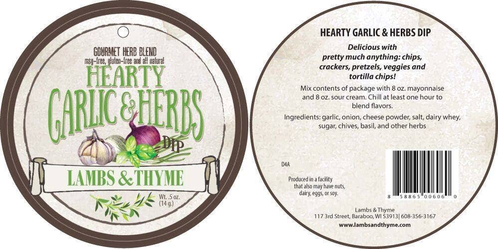 Herb Blend Dip | Hearty Garlic and Herbs