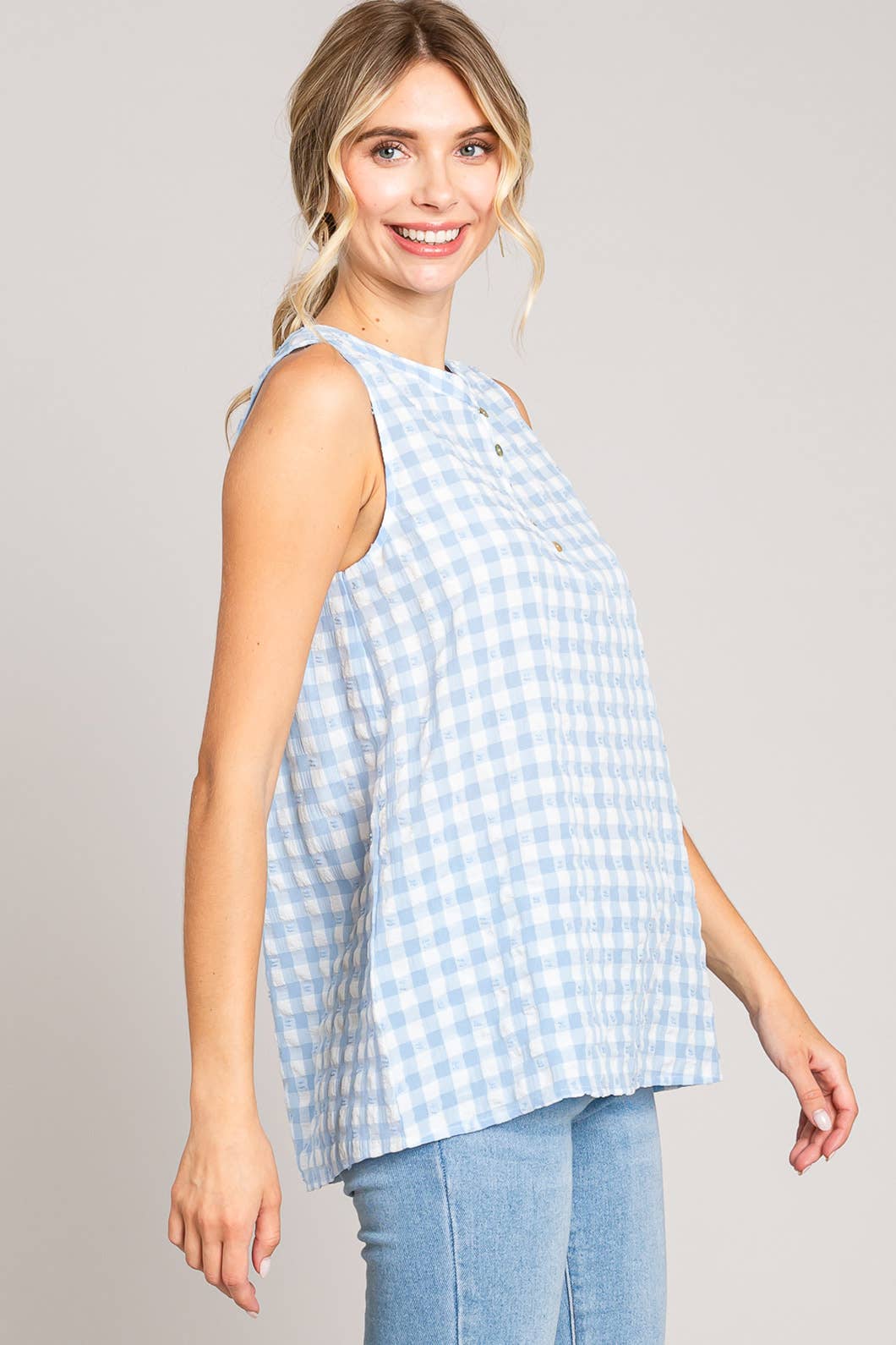 Gingham Tank Top