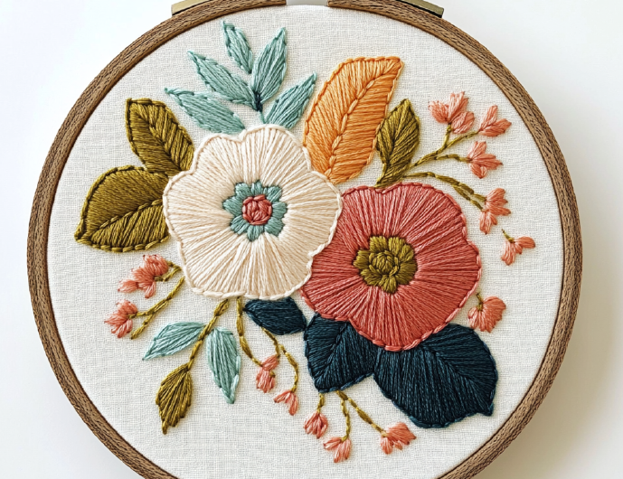 Embroidery Kit | Folk Flowers