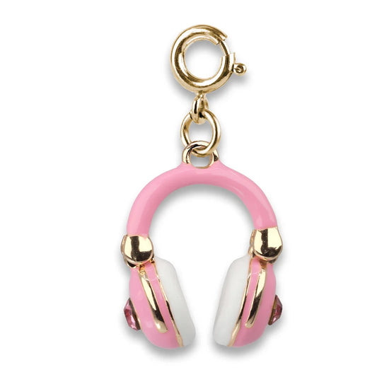 Gold Swivel Headphones Charm