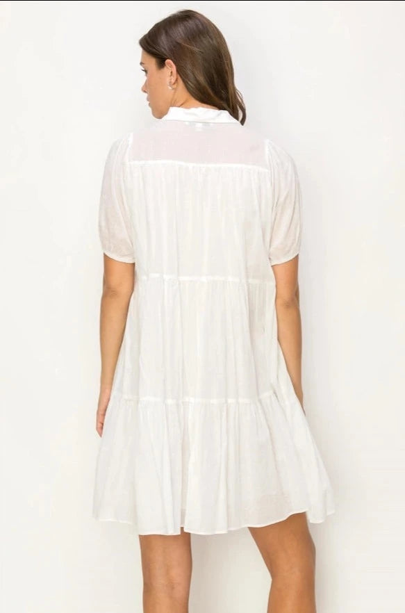 Tiered Shirt Dress