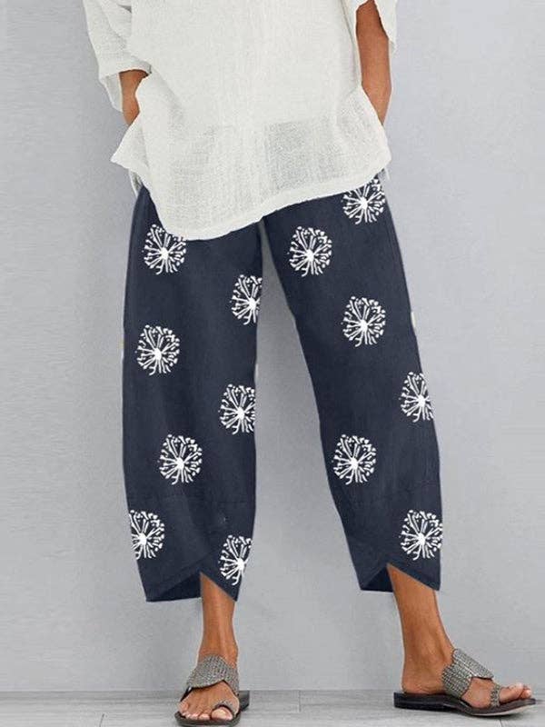 Boho Tulip Hem Ankle Pants