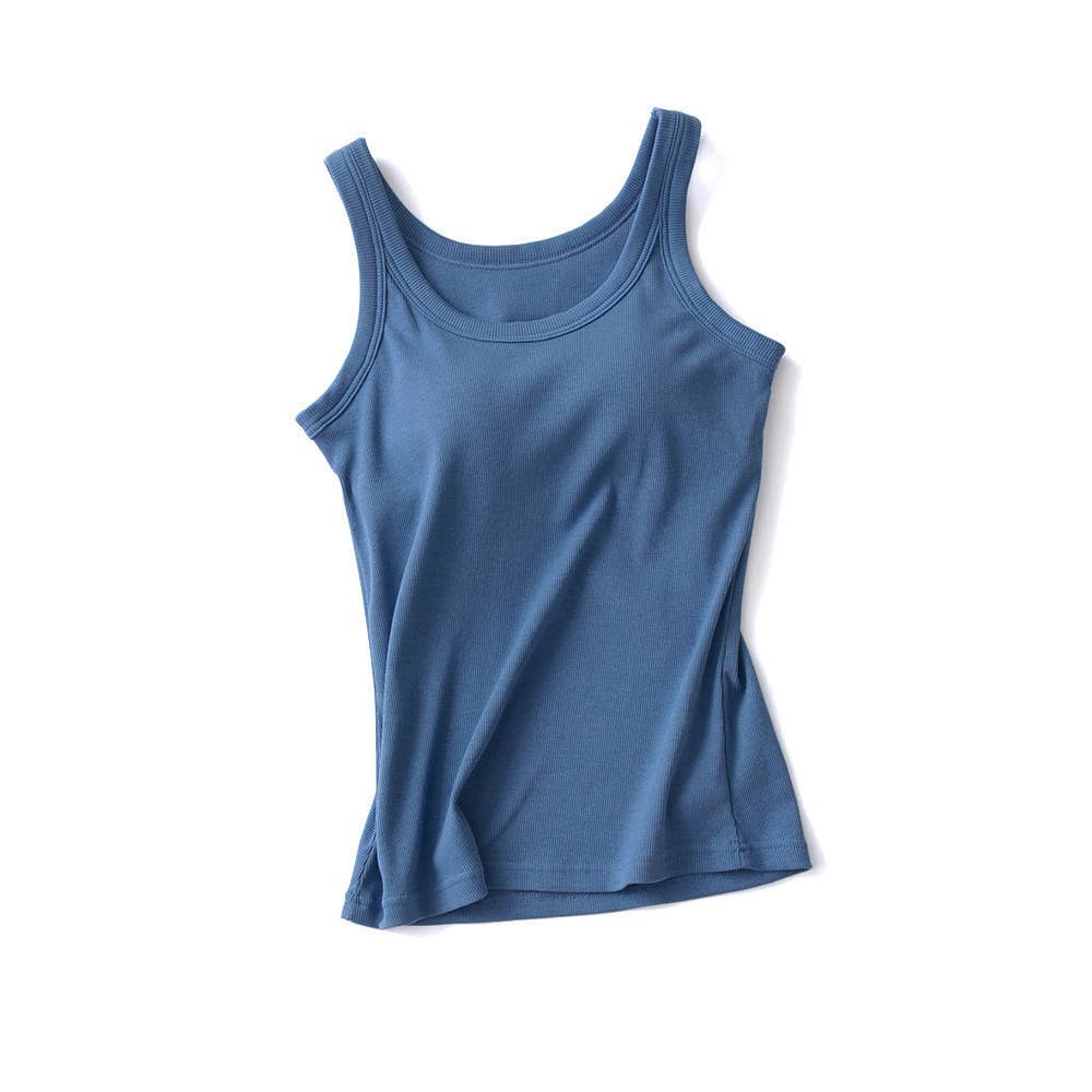 Rib Tank With Bra