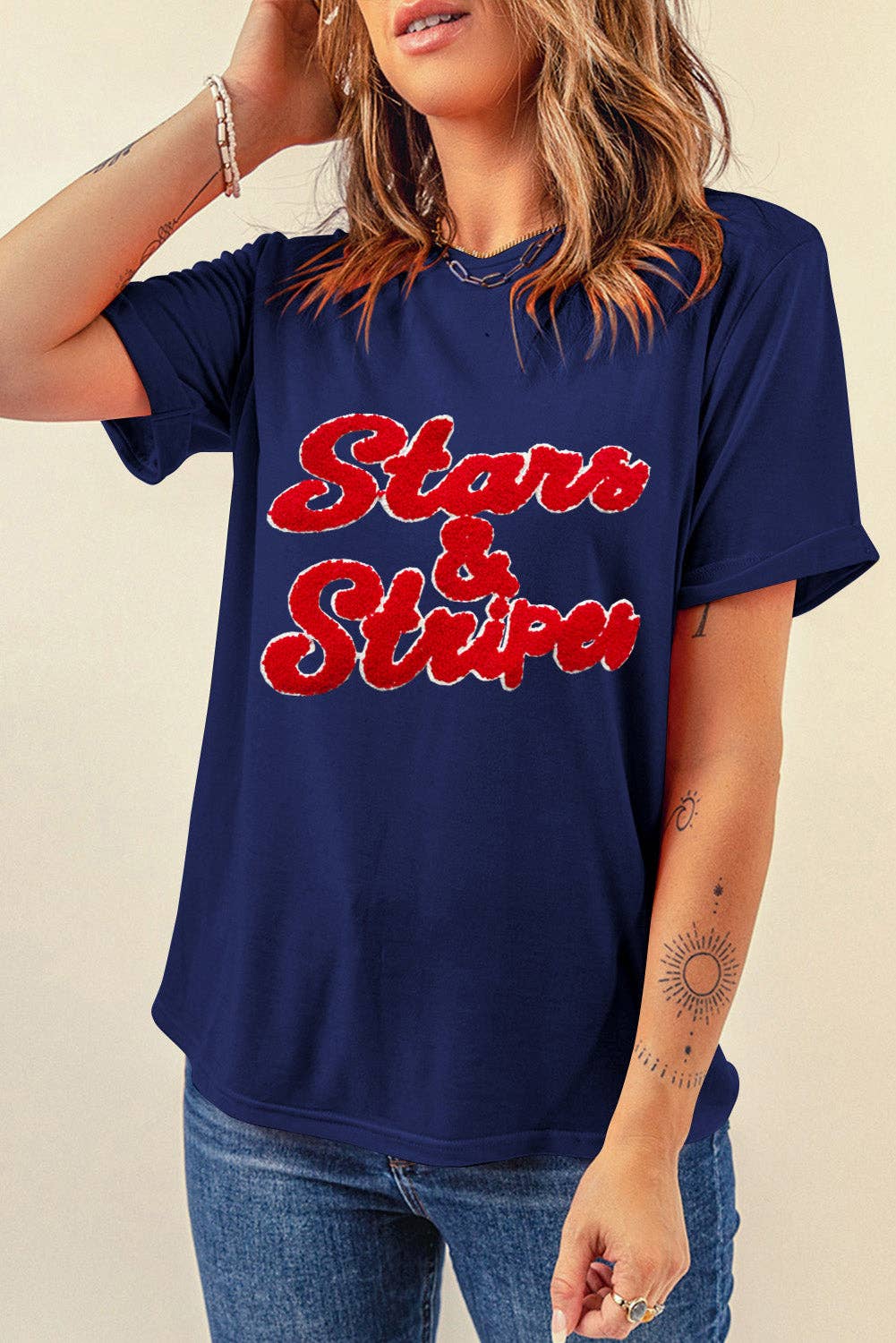 Stars & Stripes Graphic T Shirt