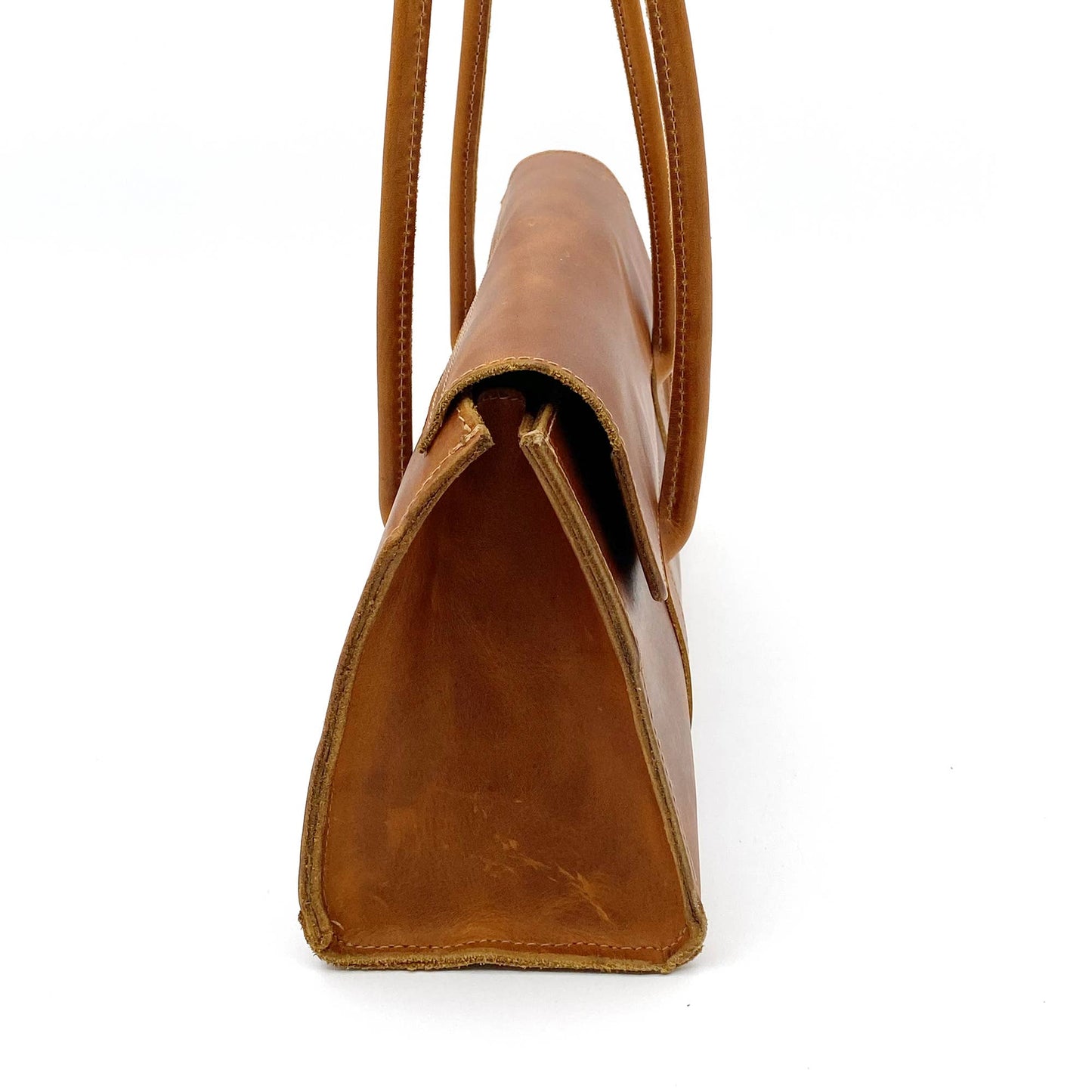 East-West Shoulder Bag in Cognac