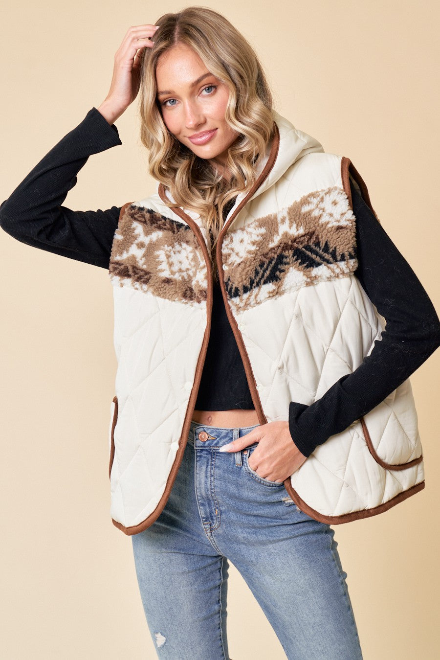 Hooded Quilted Vest