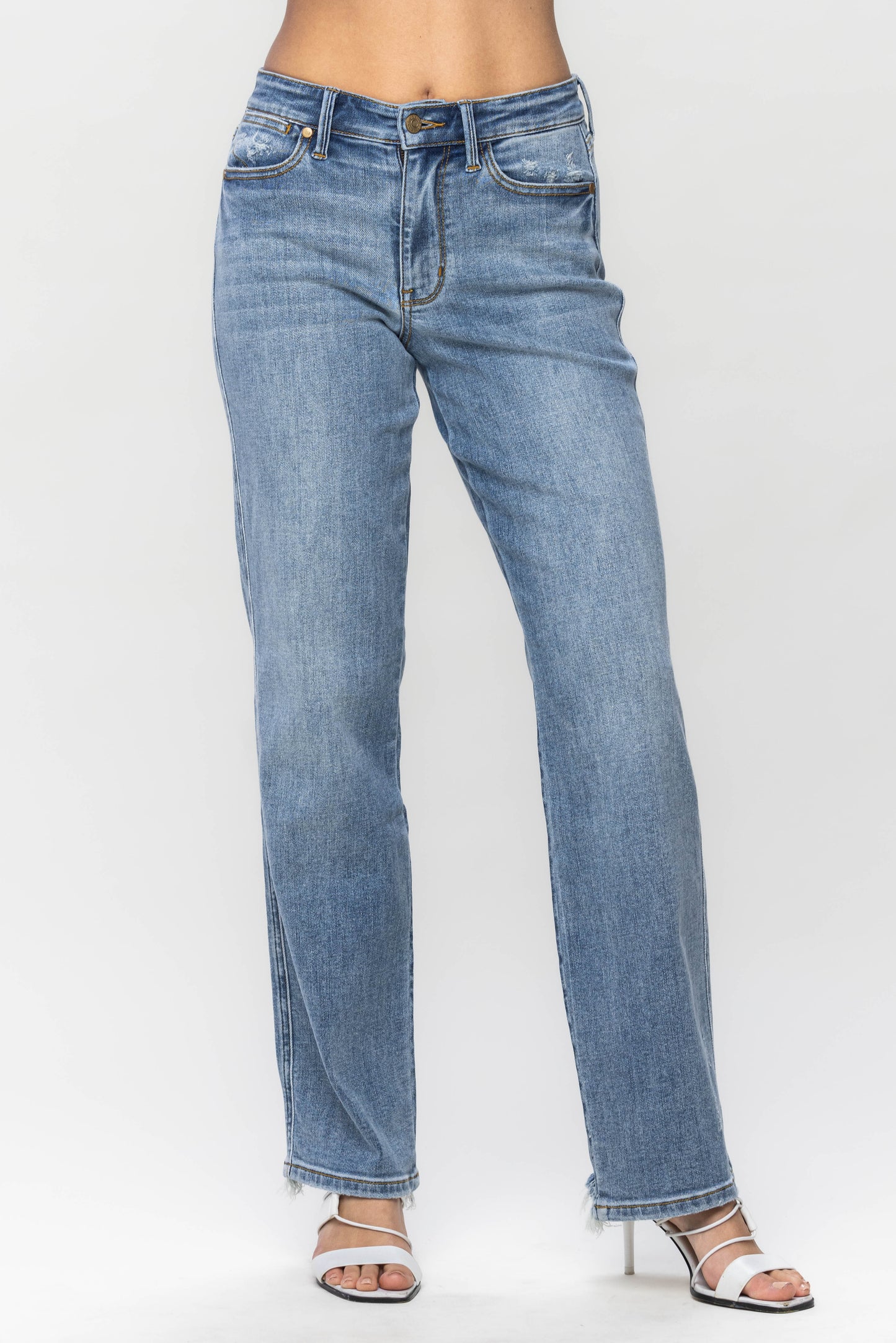 Mid-Rise | Dad Jean | Cell Pocket Jeans