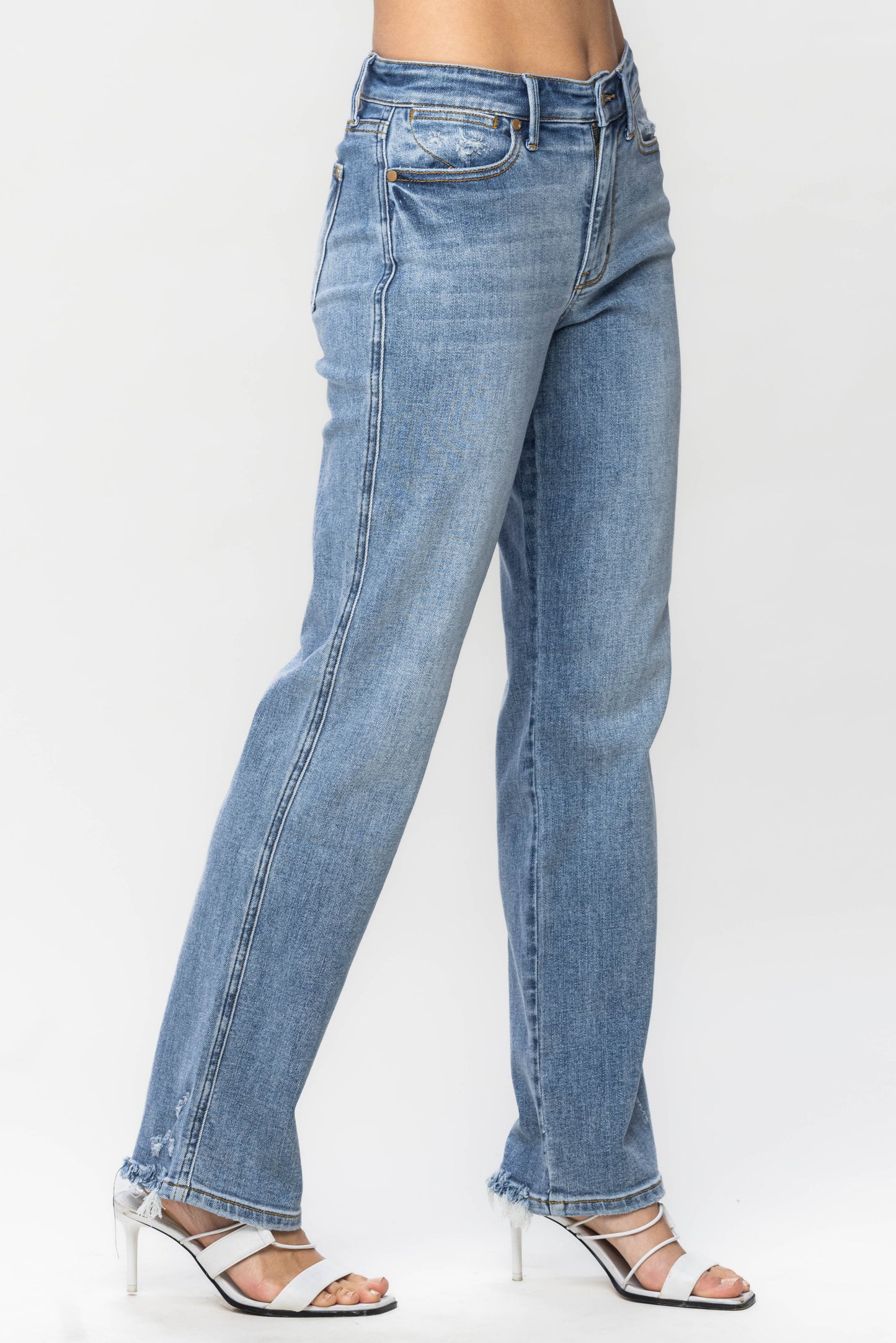Mid-Rise | Dad Jean | Cell Pocket Jeans