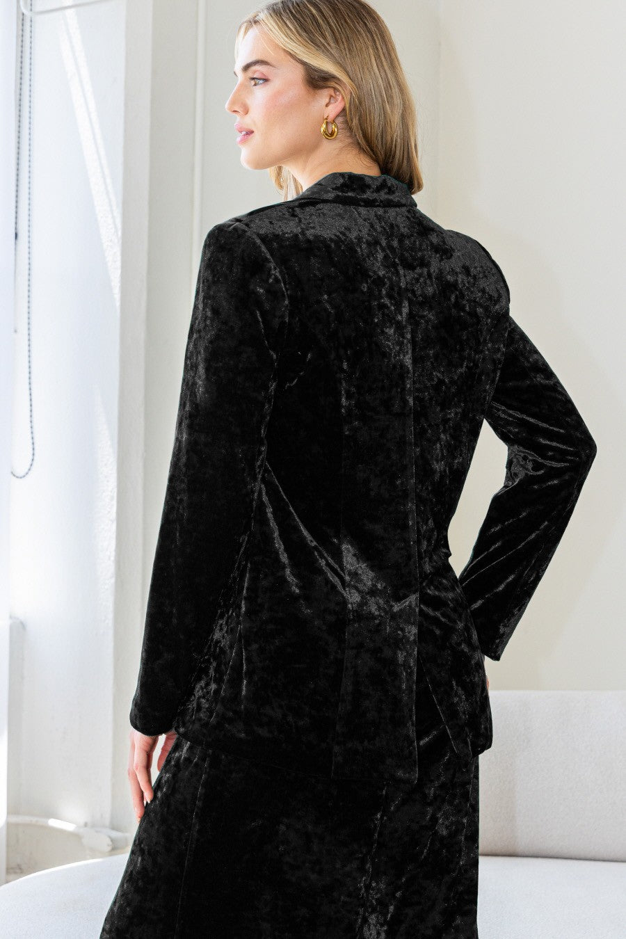 Black Velvet Blazer