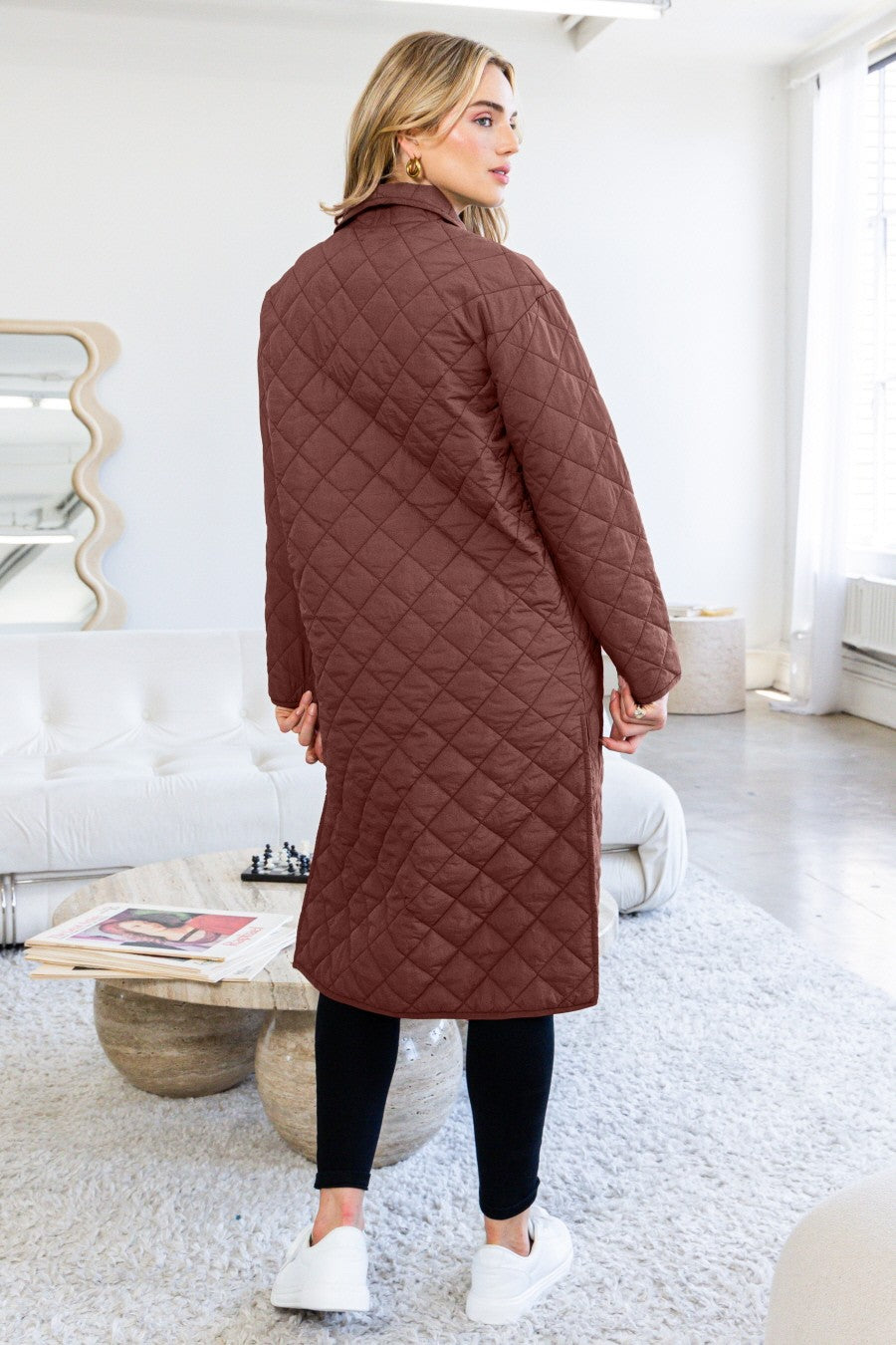 Quilted Long Puffer Jacket