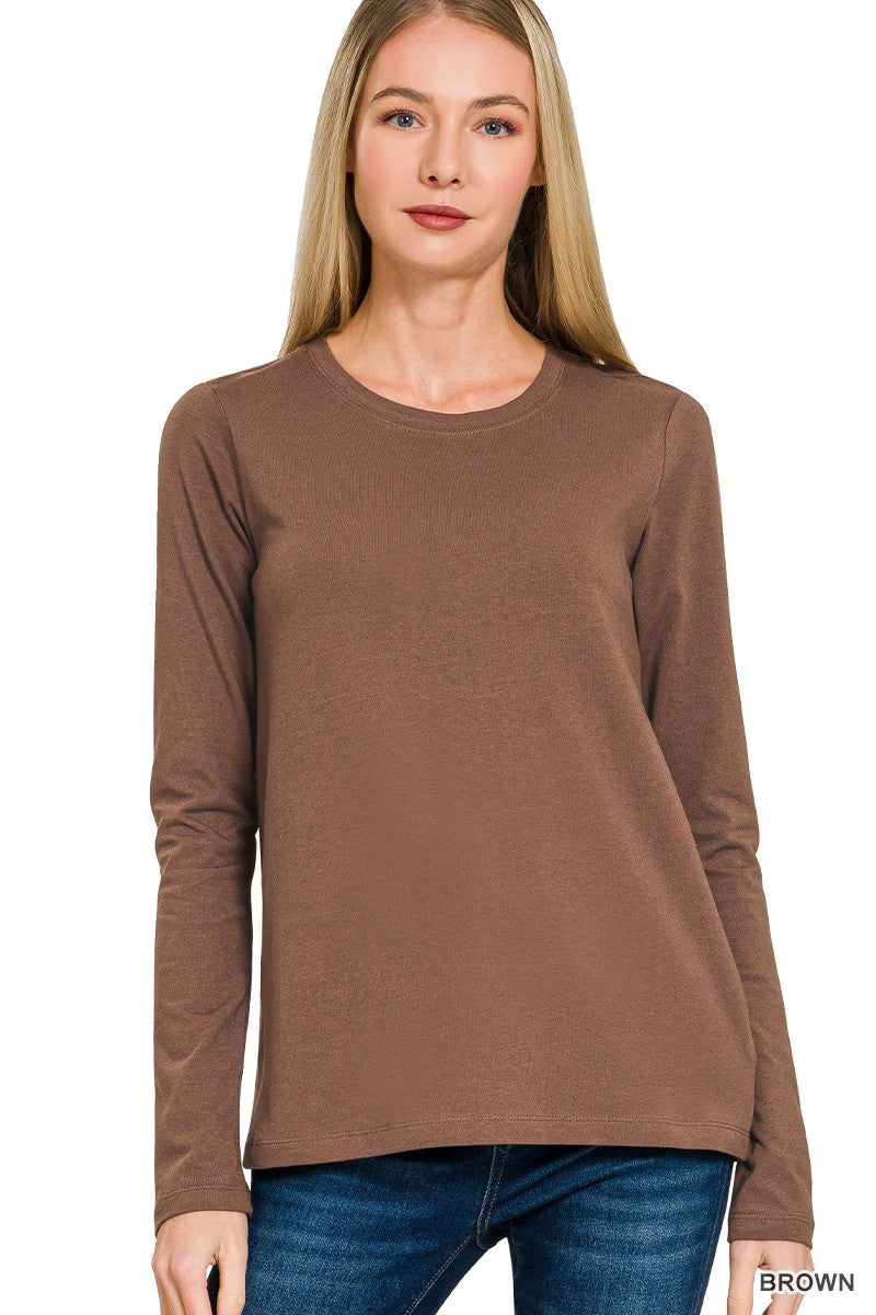 Crew Neck Long Sleeve T-shirt