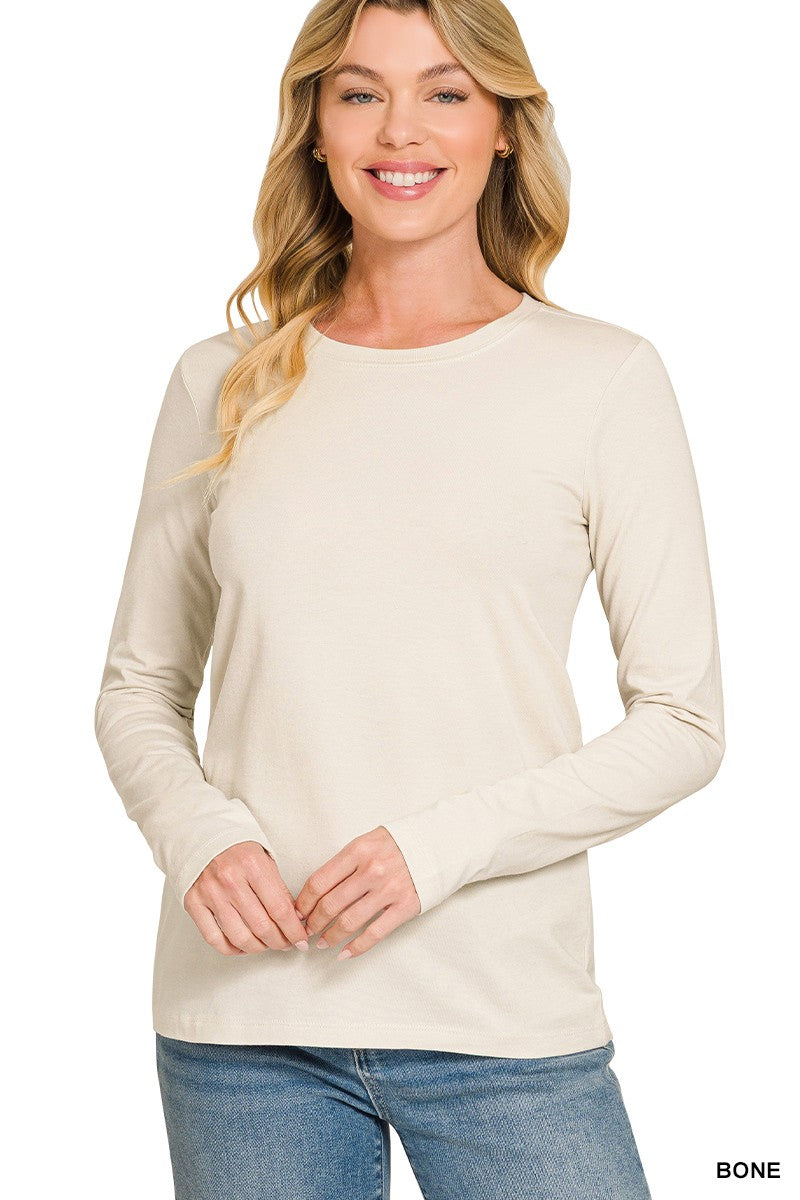 Crew Neck Long Sleeve T-shirt