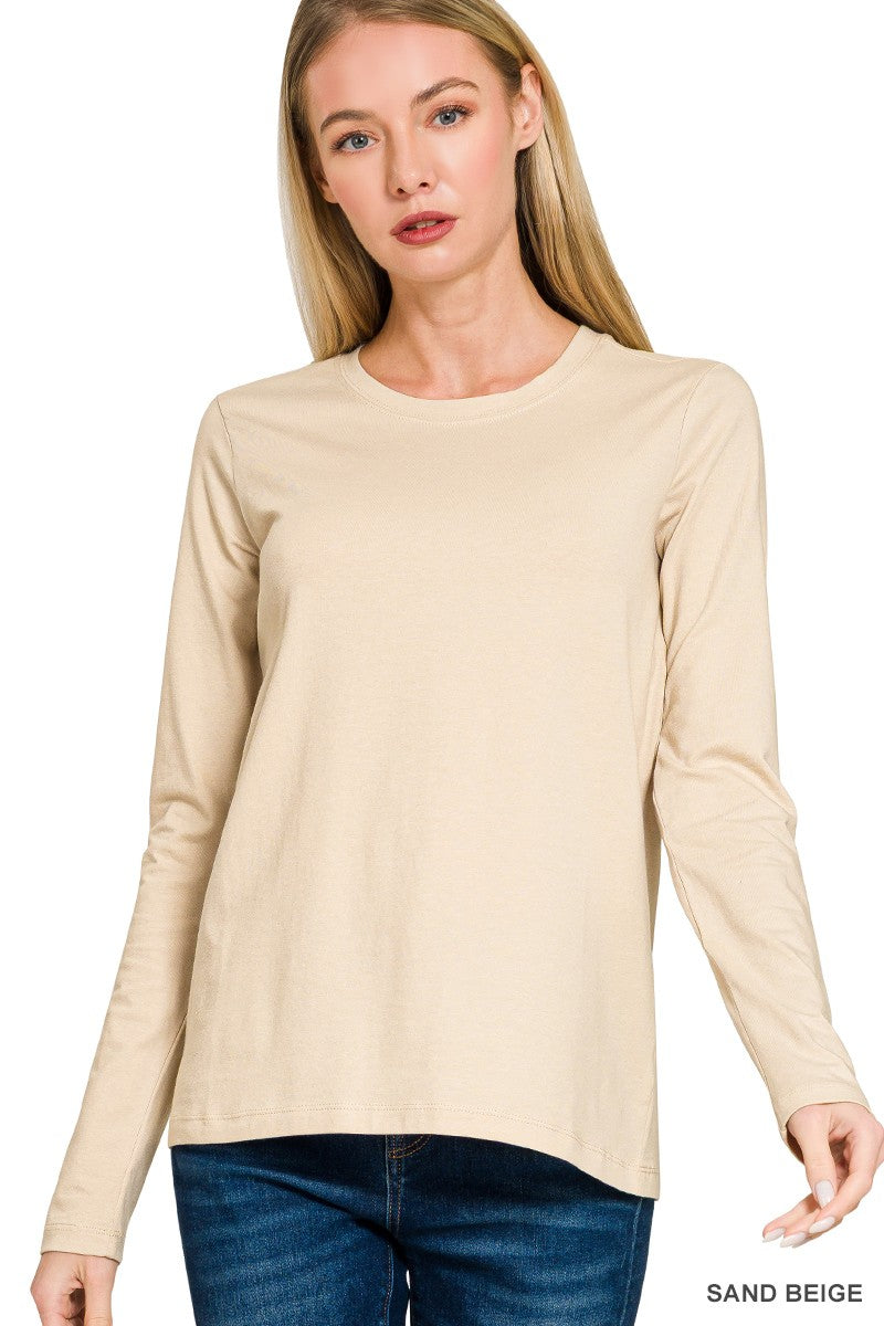 Crew Neck Long Sleeve T-shirt