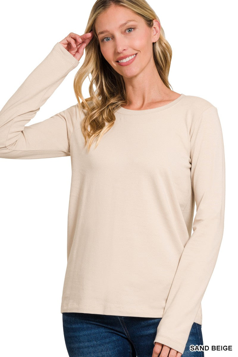 Crew Neck Long Sleeve T-Shirt