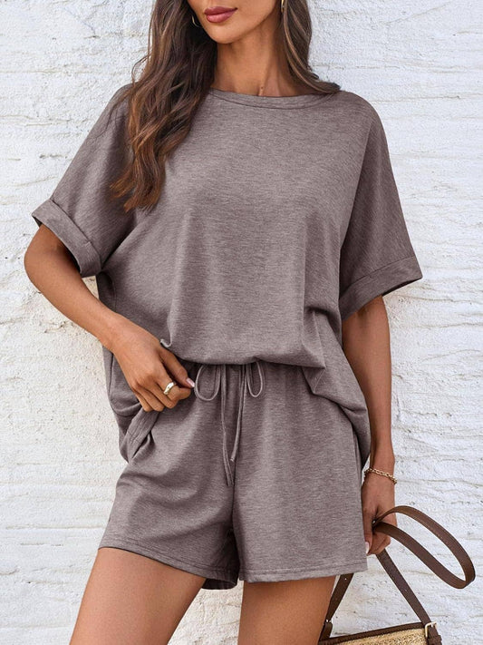 Heathered Shorts Set
